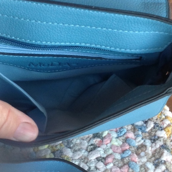 Ocean blue cross body saddle bag, NWOT - Picture 7 of 7